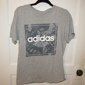 Adidas Gray Graphic Tee